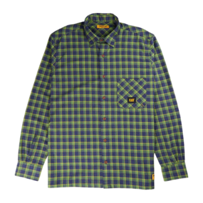 Shirts Männer CAT Pocket Check SS Lifestyle Shirt 2610664-GRN Green