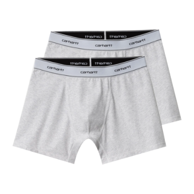 Unterwäsche Männer Carhartt WIP Logo Trunks (2 Pack) I029375-1FWXX Grey