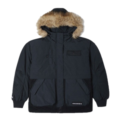 Pullover Jackets Converse Unisex Premium Fashion Mid Down Jacket 10023726-A03 Black