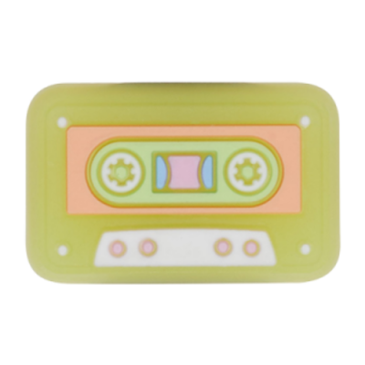 Kiti Männer Crocs Jibbitz Cassette Tape Charm G0586102-MU Yellow