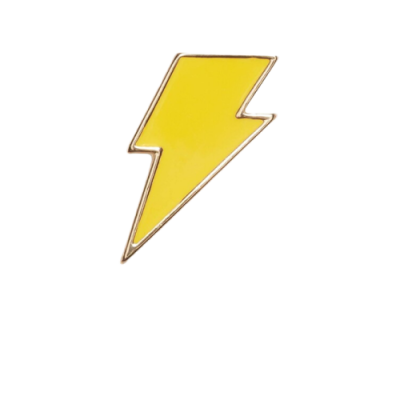 Schnürsenkel Männer Crocs Jibbitz Elevated Lightning Bolt Charm G0738700-MU Yellow