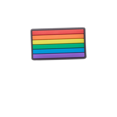 Schnürsenkel Damen Crocs Jibbitz Rainbow Flag Charm G0780300-MU Multicolor