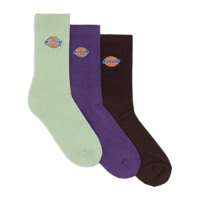 Strümpfe Gift Ideas Up To 25eur Dickies Valley Grove Mid Socks (3pack) DK0A4Y9OF921 Brown Green Purple