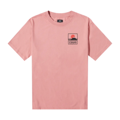 T-Shirts Edwin Edwin Sunset On Mt Fuji SS Lifestyle T-Shirt I025881-0WT67 Pink