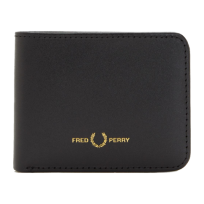 Taschen Fred Perry Fred Perry Burnished Leather Billfold Wallet L4332-102 Black