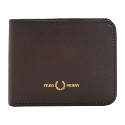 Taschen Fred Perry Fred Perry Burnished Leather Billfold Wallet L4332-158 Brown