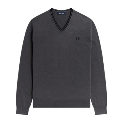 Hoodies Fred Perry Fred Perry Classic V Neck Sweater K9600-Q48 Grey