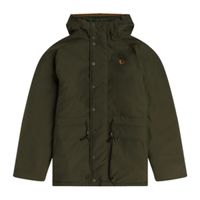 Pullover Fred Perry Fred Perry Padded Zip-Through Jacket J2574-408 Green