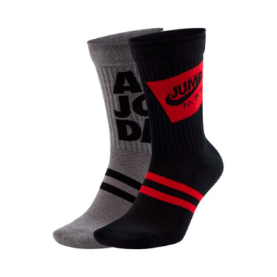 Strümpfe Damen Jordan Legacy Jumpman Classics Crew Socks (2 Pair) CU7907-903 Black Multicolor