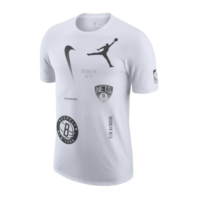 T-Shirts Männer Jordan NBA Brooklyn Nets Courtside Statement Edition Max90 Basketball T-Shirt DV5712-100 White