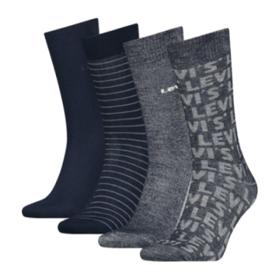 Strümpfe Männer Levi's Giftbox Regular Cut Socks (4 Pairs) 37157-0848 Blue Grey