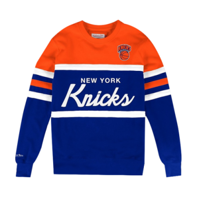 Hoodies Männer Mitchell & Ness NBA New York Knicks Head Coach Crewneck FCNKDA18014-A-NYKNIC Blue Multicolor