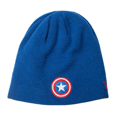 Mützen Warm Accessories New Era Reverse Hero Captain America Beanie NE80042714 Black Blue