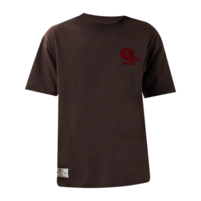 T-Shirts New Era New Era Logo Flock SS Lifestyle T-Shirt 60284643 Brown