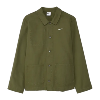 Pullover Nike Nike Life Unlined Chore Jacket DQ5184-326 Green