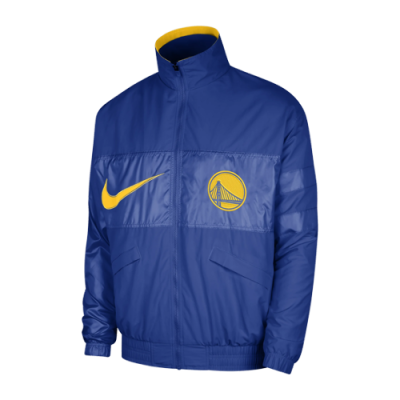 Pullover Nike Nike NBA Golden State Warriors Courtside Lightweight Jacket DR9205-495 Blue