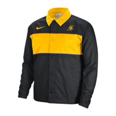 Pullover Nike Nike NBA Los Angeles Lakers Courtside Full-Snap Lightweight Jacket DN4702-010 Black