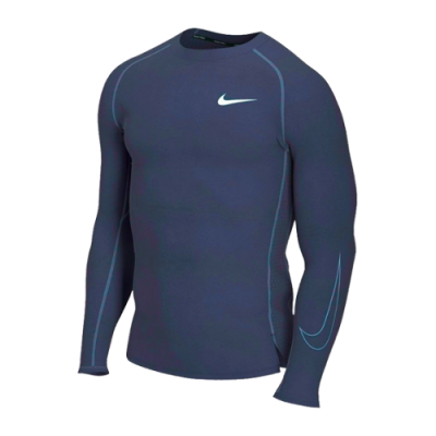 T-Shirts Fuer Das Training Nike Pro Dri-FIT Tight-Fit LS Training T-Shirt DD1990-451 Blue