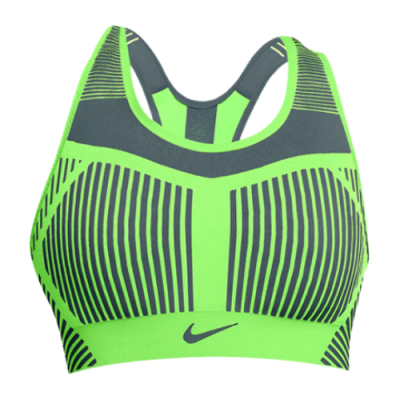 BHs Damen Nike Wmns FE/NOM Flyknit High-Support Non-Padded Bra AJ4047-345 Green