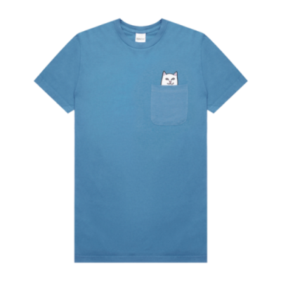 T-Shirts RIPNDIP RIPNDIP Lord Nermal Pocket SS Lifestyle T-Shirt RND7087 Blue