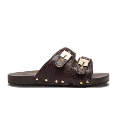 Hausschuhe Scholl Iconic Scholl Iconic Wmns Pescura 2 Straps Flex Leather F303021011 Brown