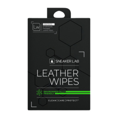 Schuhpflege Männer Sneaker Lab Leather Wipes (12 Pack) LWZ-001 Black