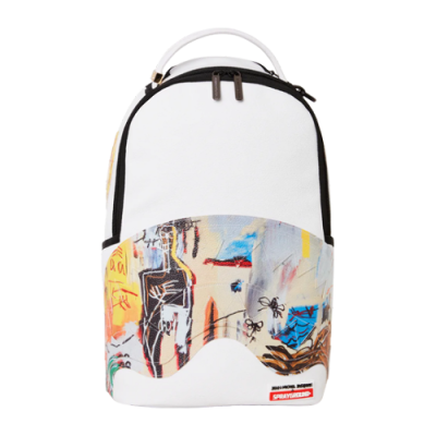 Rucksäcke Sprayground Sprayground Official Basquiat Acque Pericolose 1981 DLXV backpack 910B4169NSZ White