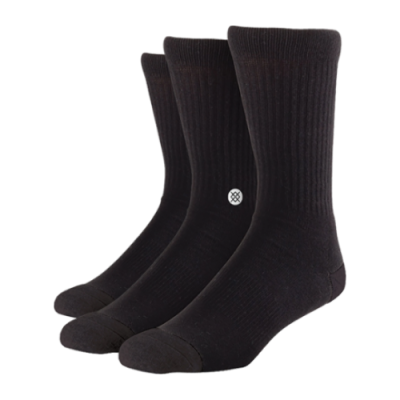 Strümpfe Stance Stance Icon Classic Crew Socks (3 Pairs) M556D18ICP-BLK Black