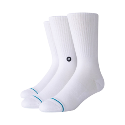 Strümpfe Stance Stance Icon Classic Crew Socks (3 Pairs) M556D18ICP-WHT White