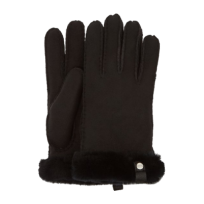 Handschuhe Damen UGG Wmns Shorty With Leather Trim Gloves 17367-BLK Black