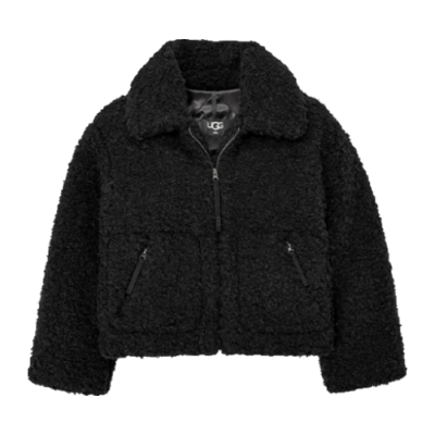 Pullover Damen UGG Wmns Maeve Sherpa Jacket 1120636-BLK Black