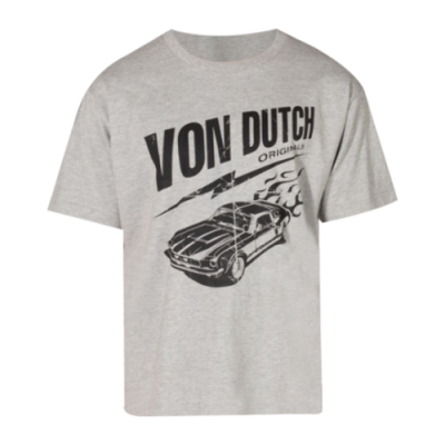 T-Shirts Von Dutch Von Dutch Originals Lorin SS Lifestyle T-Shirt 6330044-GREY Grey