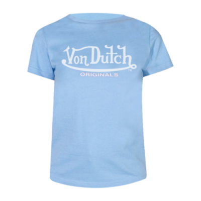T-Shirts Von Dutch Von Dutch Originals Wmns Alexis SS Lifestyle T-Shirt 6230032-BLUE Light Blue