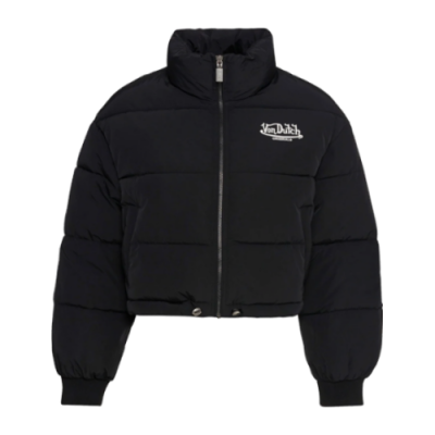 Pullover Damen Von Dutch Originals Wmns Nuri Cropped Puffer Jacket 6271004-BLK Black