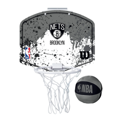 Kiti Wilson Wilson NBA Team Brooklyn Nets Mini Hoop WTBA1302-BRO Grey