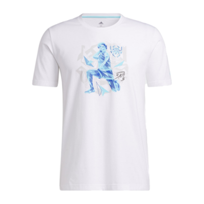 T-Shirts Kollektionen adidas Donovan Mitchell D.O.N. SS Lifestyle T-Shirt GU2691 White