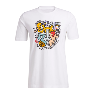 T-Shirts Kollektionen adidas Donovan Mitchell D.O.N. Issue 3 SS Lifestyle T-Shirt GT0224 White