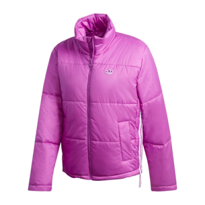 Pullover Damen adidas Originals Wmns Shorts Puffer Jacket GK555 Purple