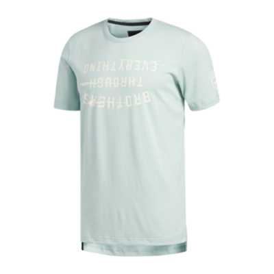 T-Shirts Kollektionen Adidas Harden Slogan SS Basketball T-Shirt CE7315 Green Yellow