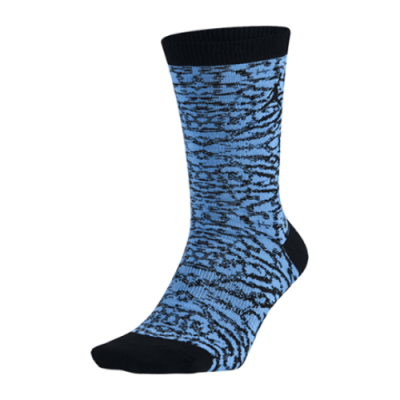 Strümpfe Ausverkauf Jordan Seasonal Print Crew Socks 724930-412 Black Blue