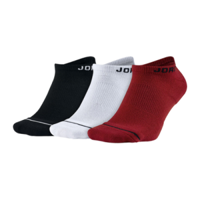 Strümpfe Männer Jordan Jumpman No Show Socks (3 pairs pack) SX5546-011 Black Red White