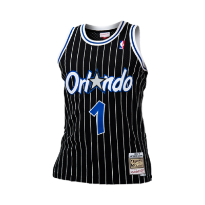 T-Shirts Kollektionen Mitchell &amp; Ness NBA Orlando Magic Anfernee Hardaway 1994-95 Swingman marškinėliai SMJYGS18190-OMABLCK94AHA