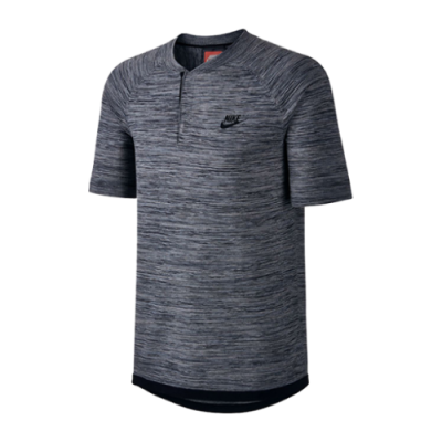 T-Shirts Ausverkauf Nike NSW Tech Knit SS Polo T-Shirt 846409-091 Black Grey