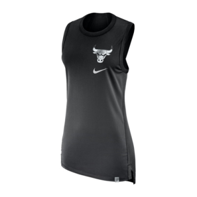 T-Shirts Ausverkauf Nike WMNS NBA Chicago Bulls Sleeveless Tee 865474-010 Black Grey